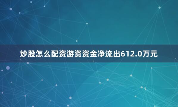 炒股怎么配资游资资金净流出612.0万元
