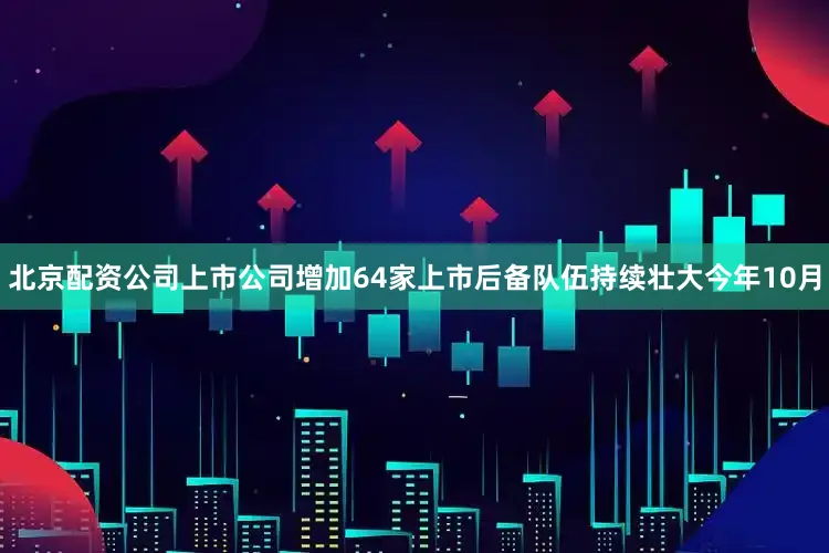 北京配资公司上市公司增加64家上市后备队伍持续壮大今年10月